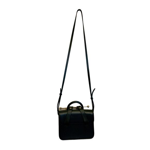 Strathberry Nano Tote - Black leather mini bag crossbody - Picture 10 of 15